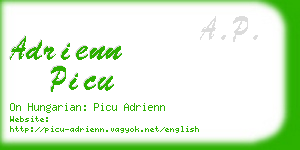 adrienn picu business card